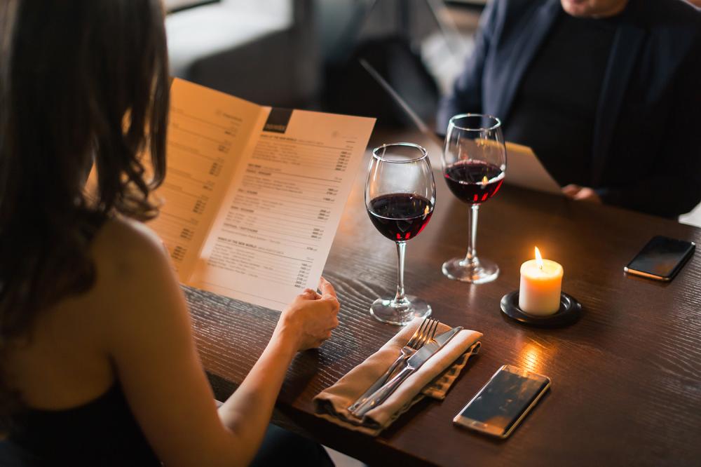 la carte du restaurant